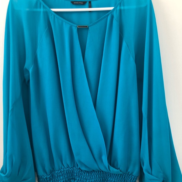 Marciano Aqua/blue blouse - Picture 1 of 8